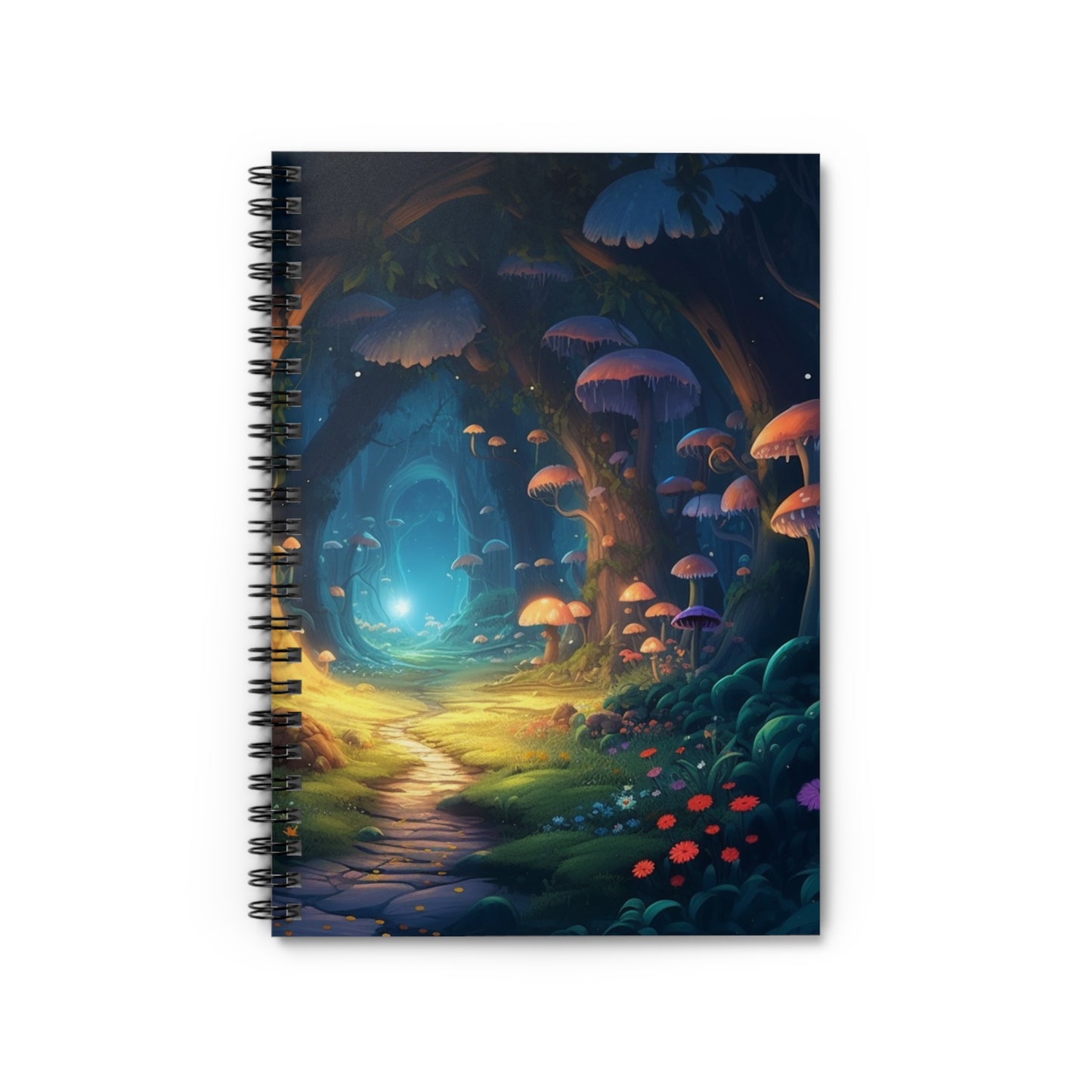 Enchanted Mushroom Forest Spiral Notebook
