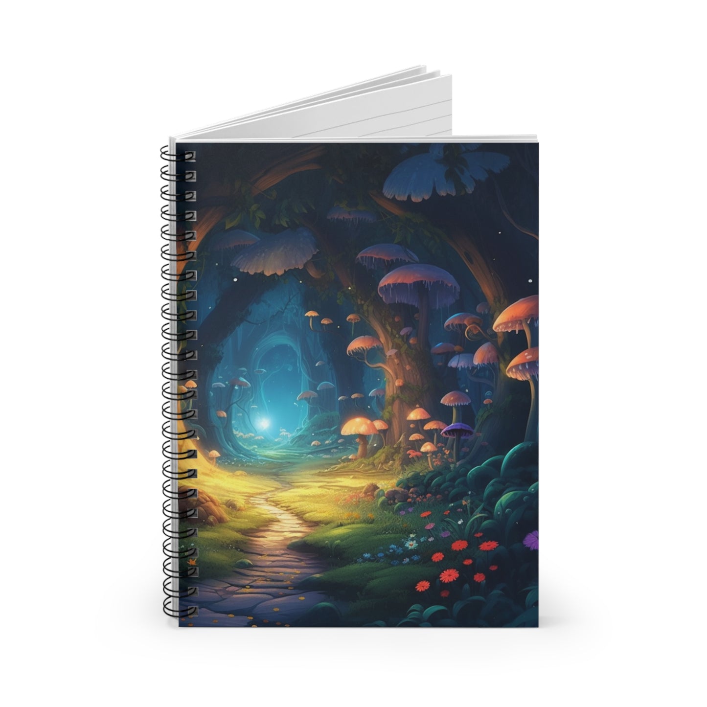Enchanted Mushroom Forest Spiral Notebook