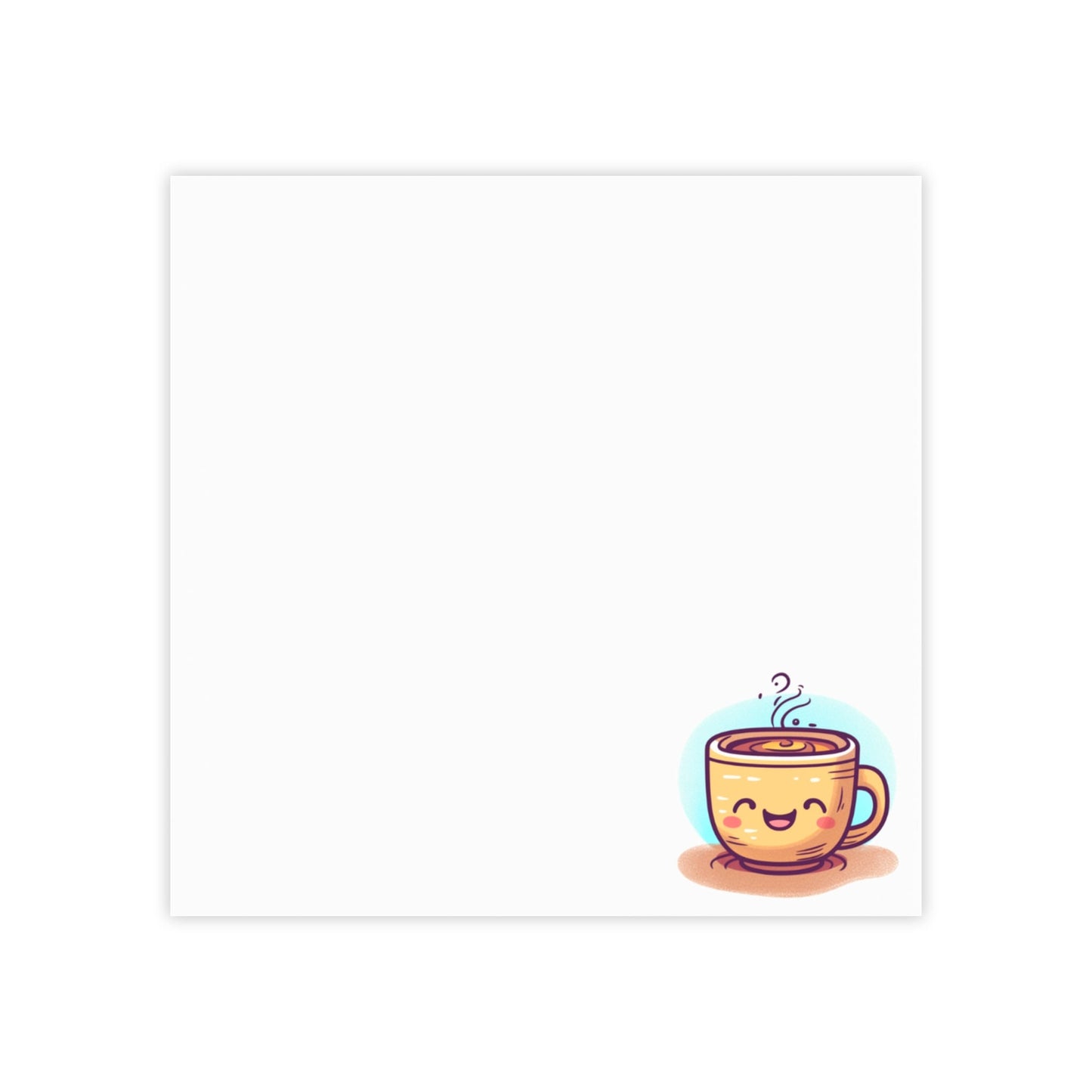 Happy Coffee Mug Sticky Note Pads