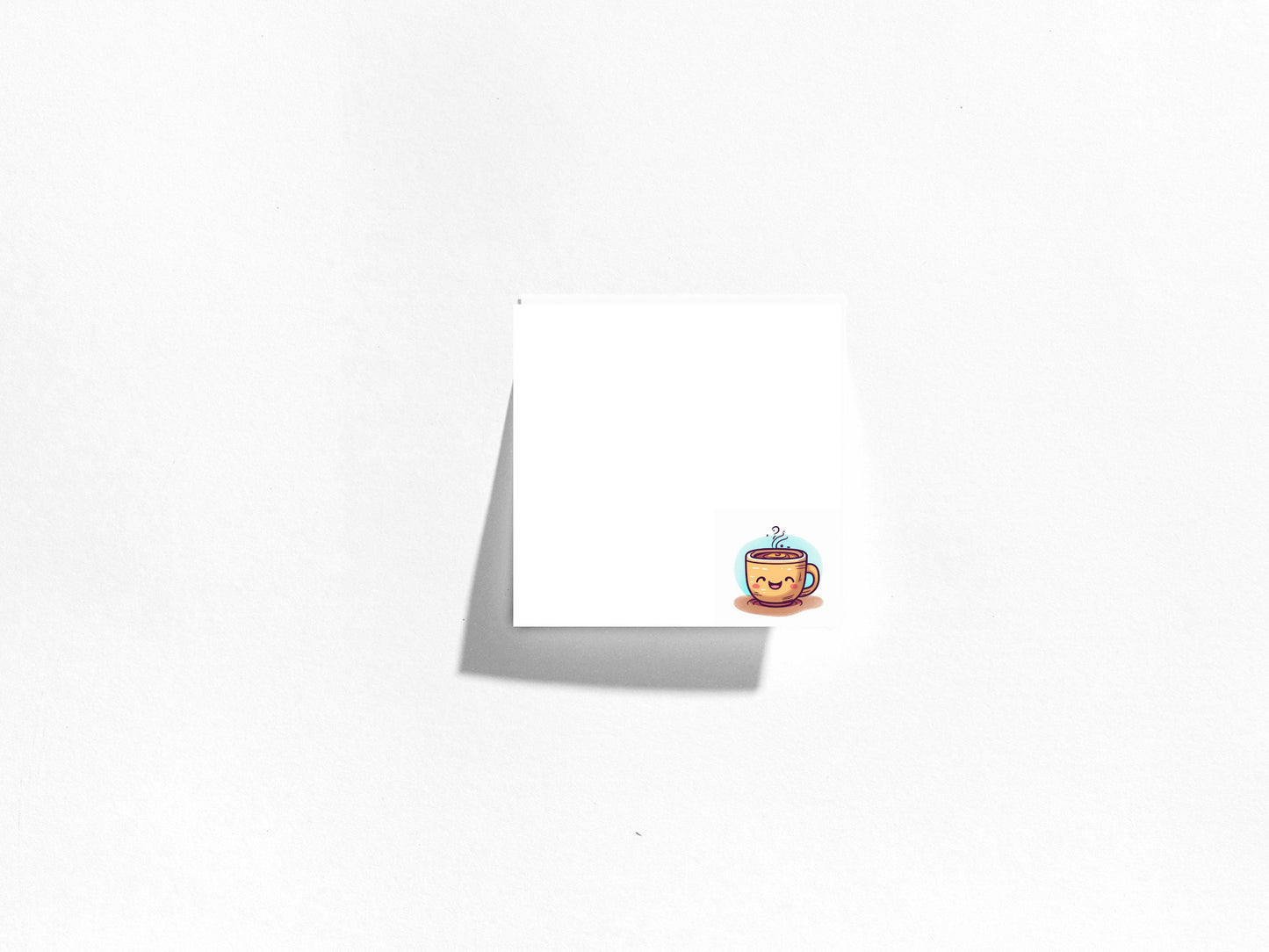 Happy Coffee Mug Sticky Note Pads