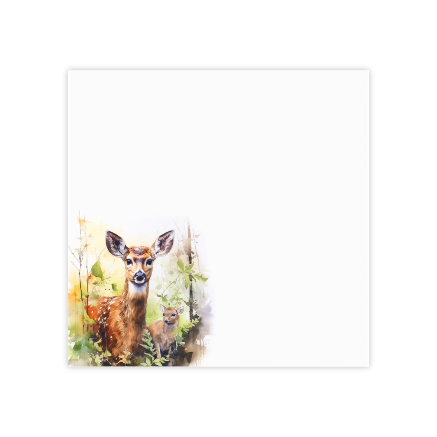 Watercolor Deer Sticky Note Pads