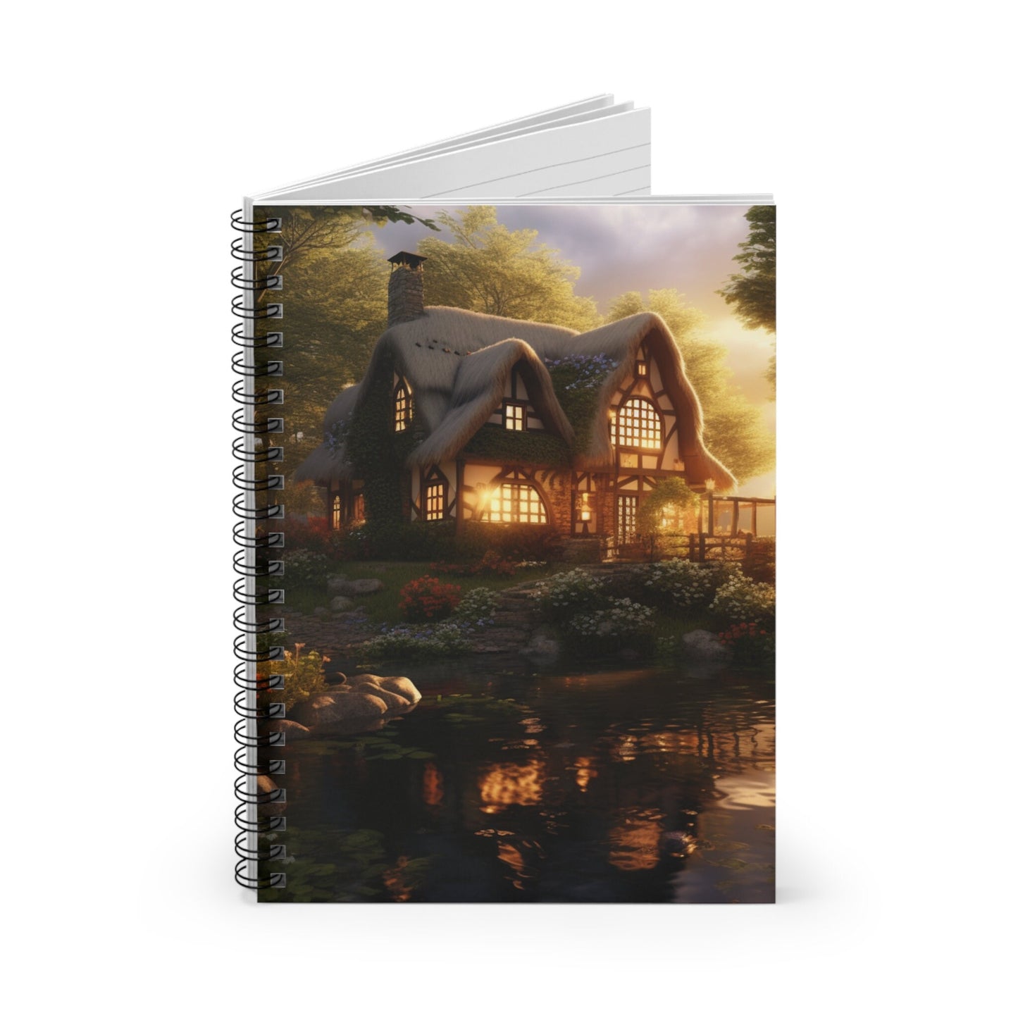 Beautiful Cottage Spiral Notebook