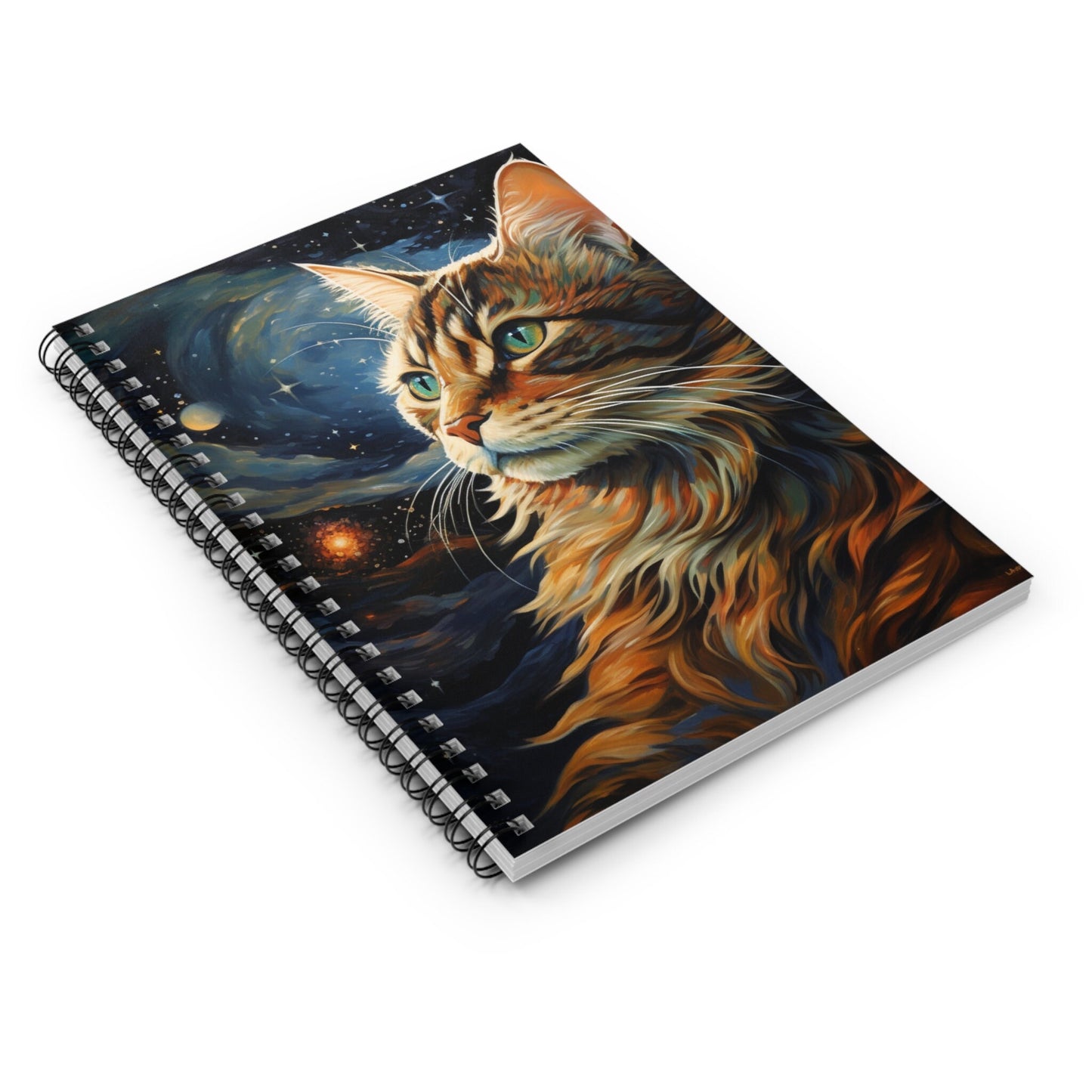 Cat in Space Spiral Notebook