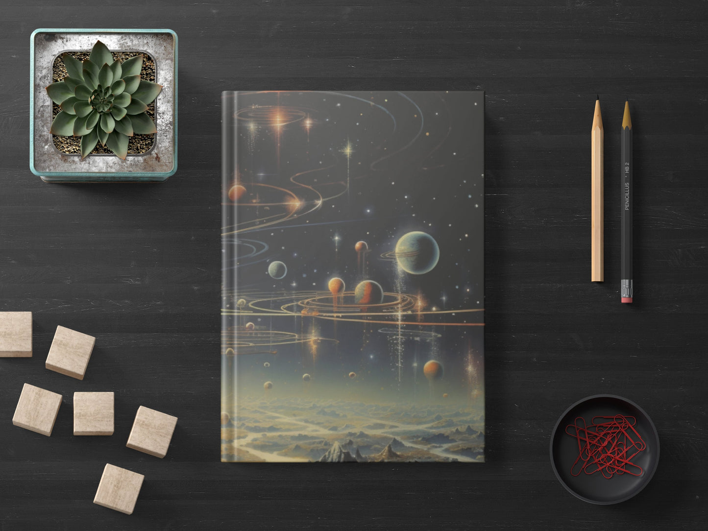 Planetary Orbit Space Notebook