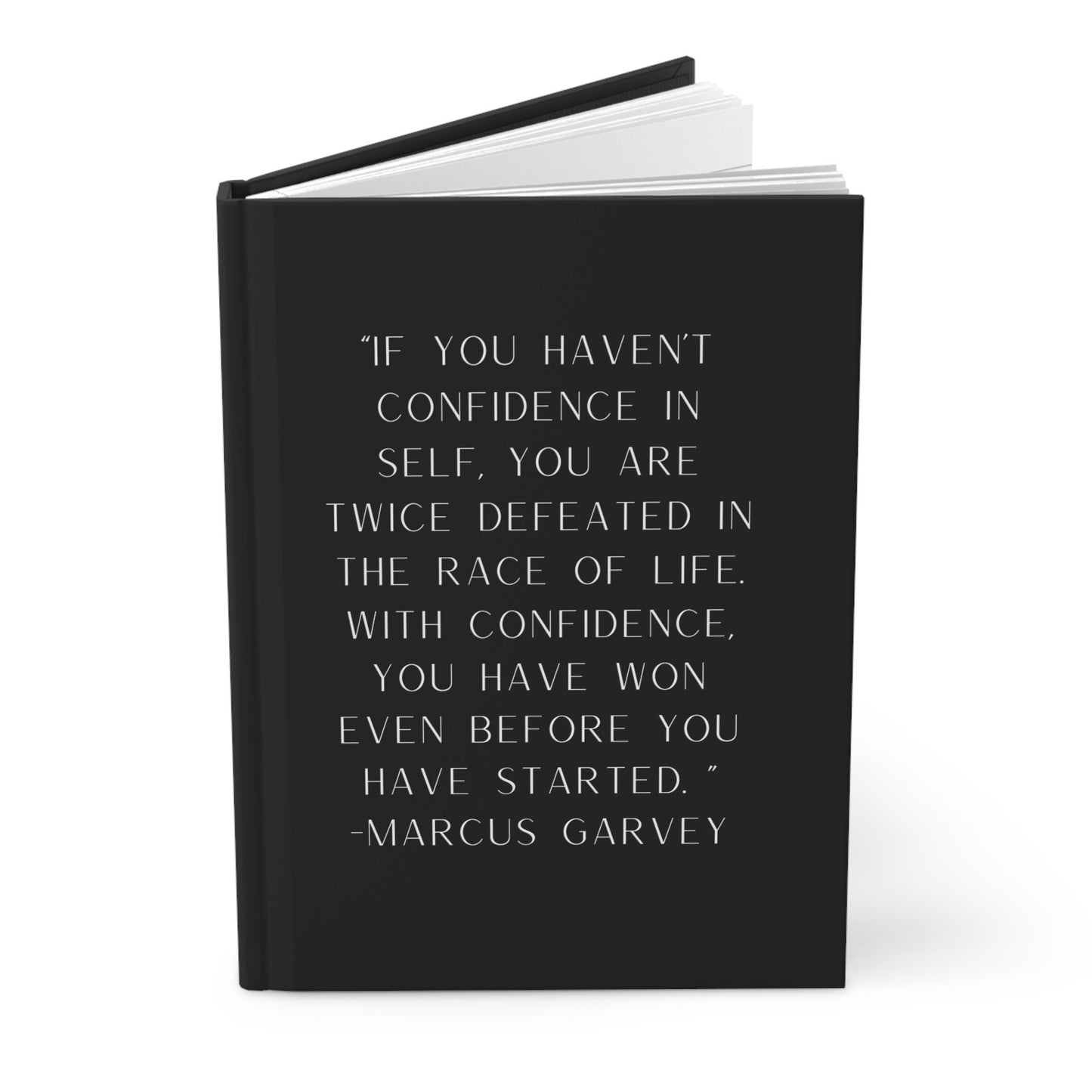 Marcus Garvey Confidence Quote Notebook