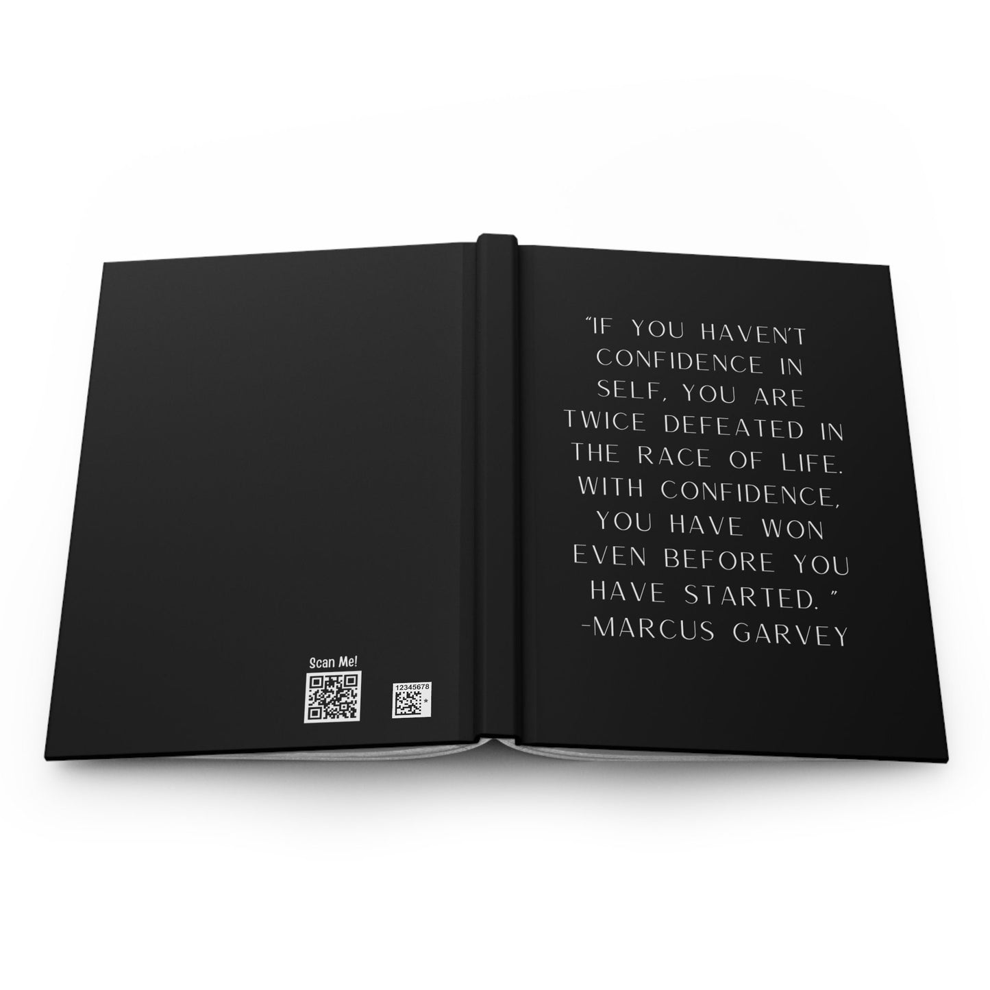 Marcus Garvey Confidence Quote Notebook