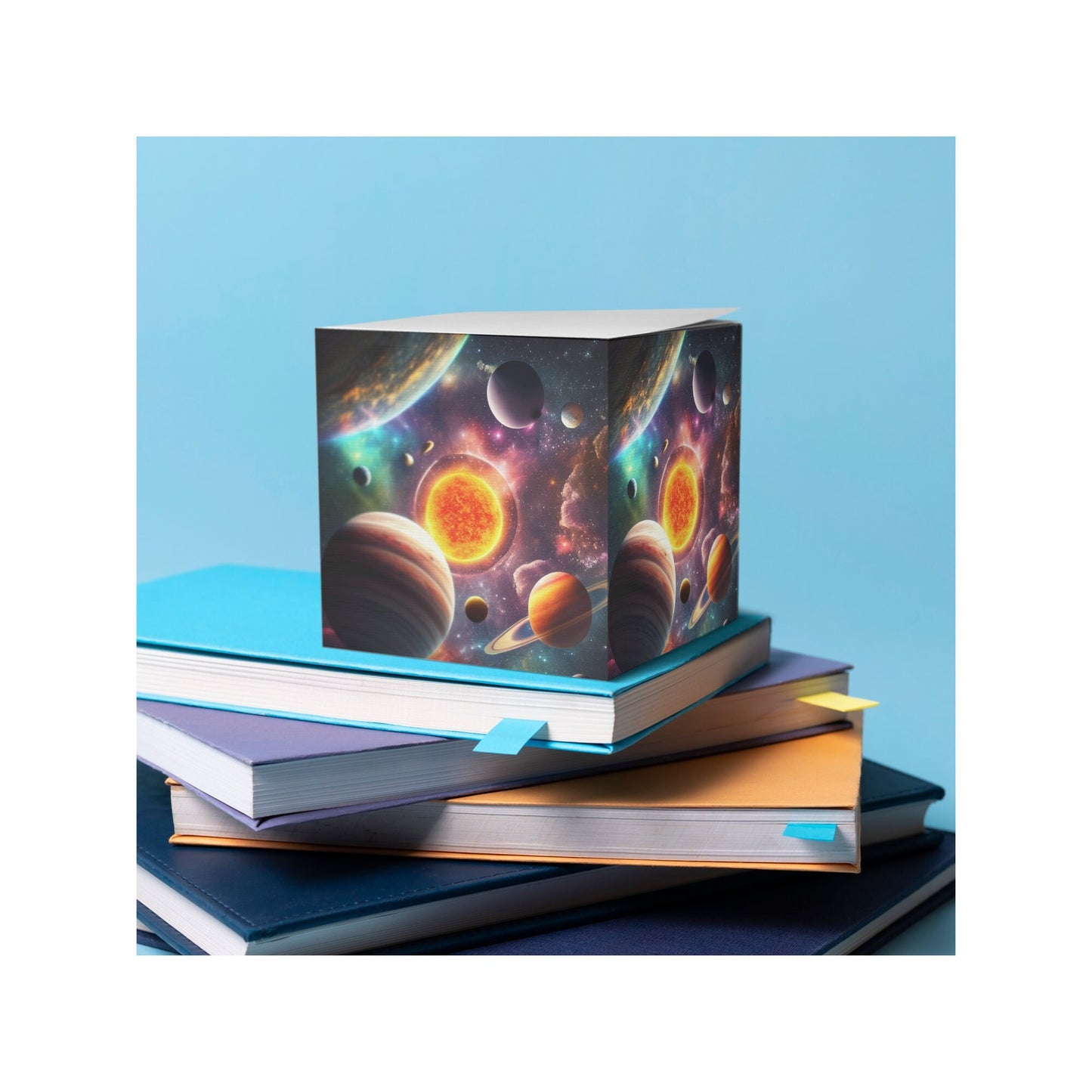 Outer Space Sticky Note Cube