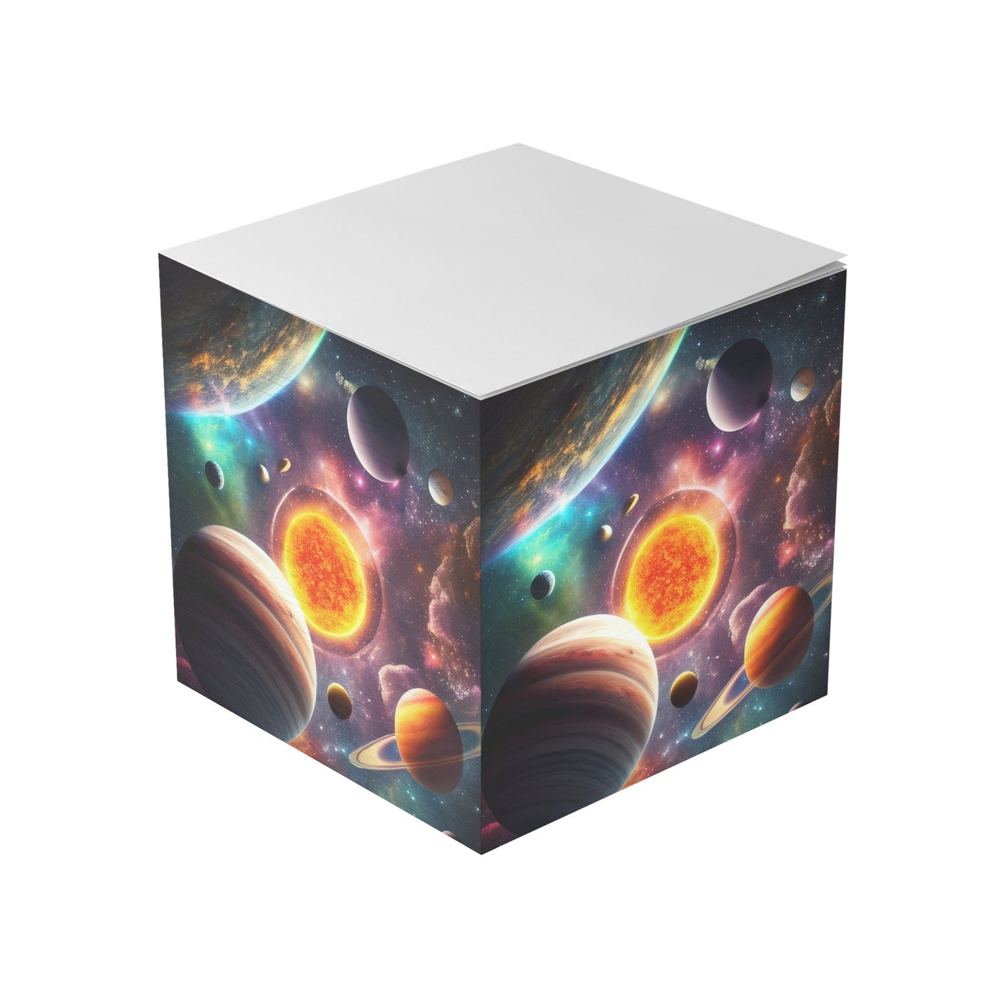 Outer Space Sticky Note Cube