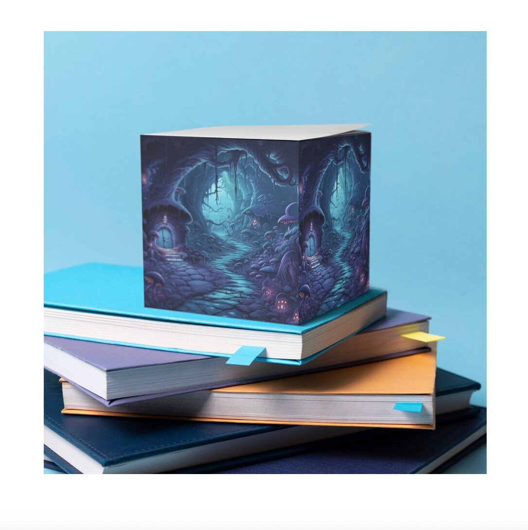 Spooky Forest Sticky Note Cube