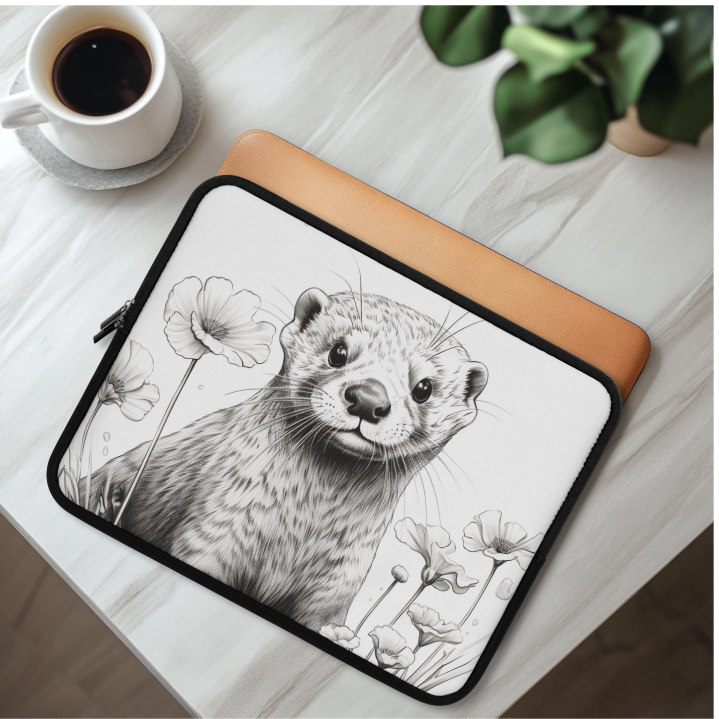 Cute Otter Laptop Sleeve