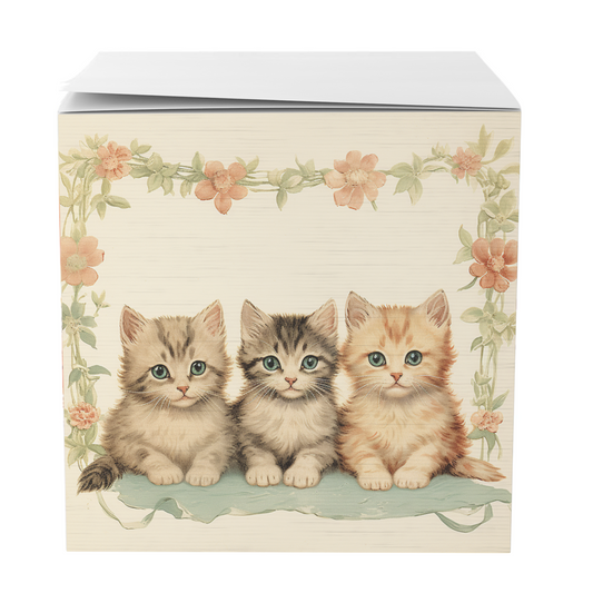 Cute Cats Sticky Note Cube