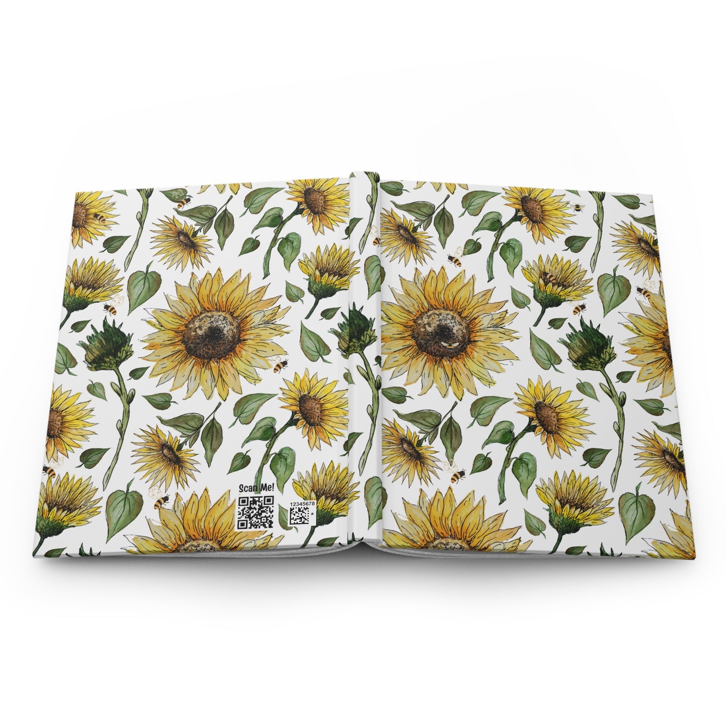 Sunflower and Bees Notebook