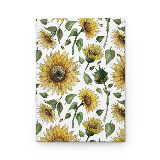 Sunflower and Bees Notebook