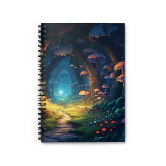 Enchanted Mushroom Forest Spiral Notebook