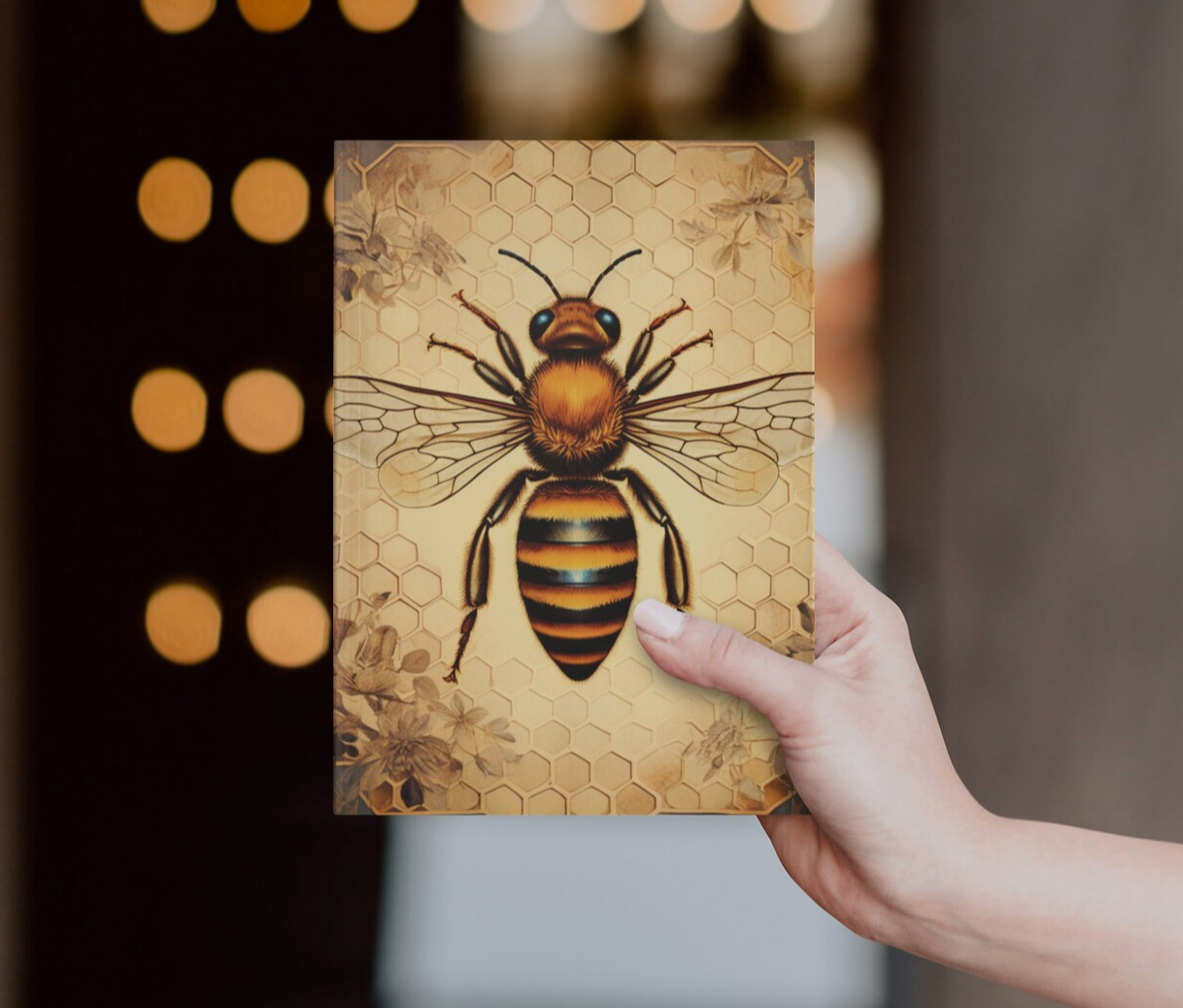 Honeycomb Bee Notebook