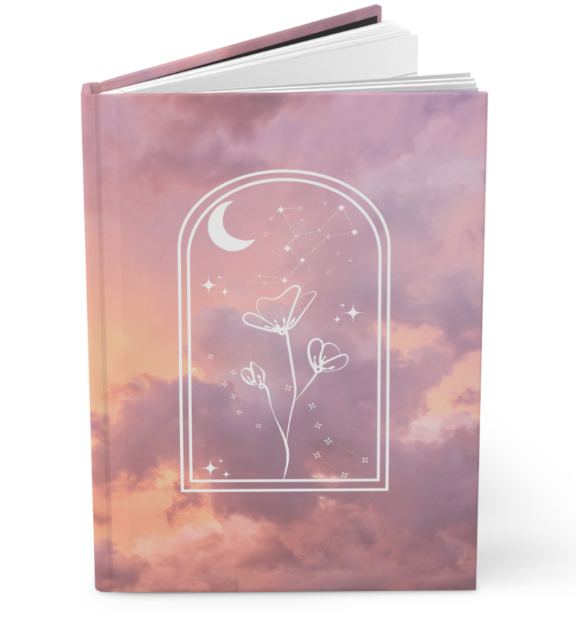Pink Sunset Clouds Notebook