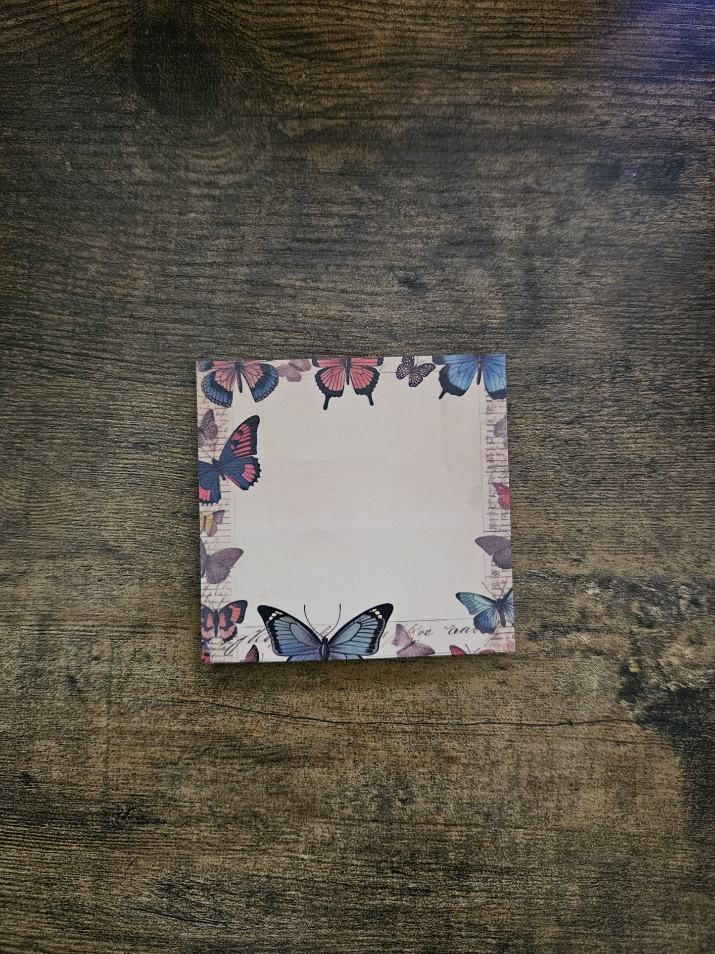 Vintage Butterflies Sticky Note Pads