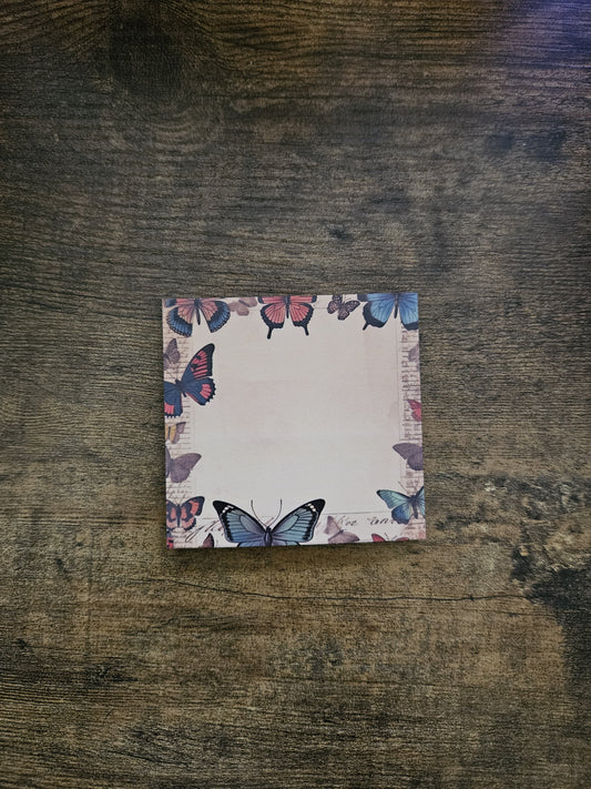 Vintage Butterflies Sticky Note Pads