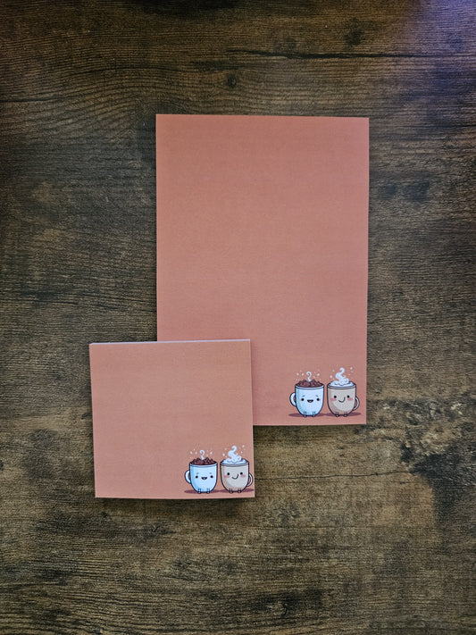 Cute Coffee Mugs Sticky Note Pads