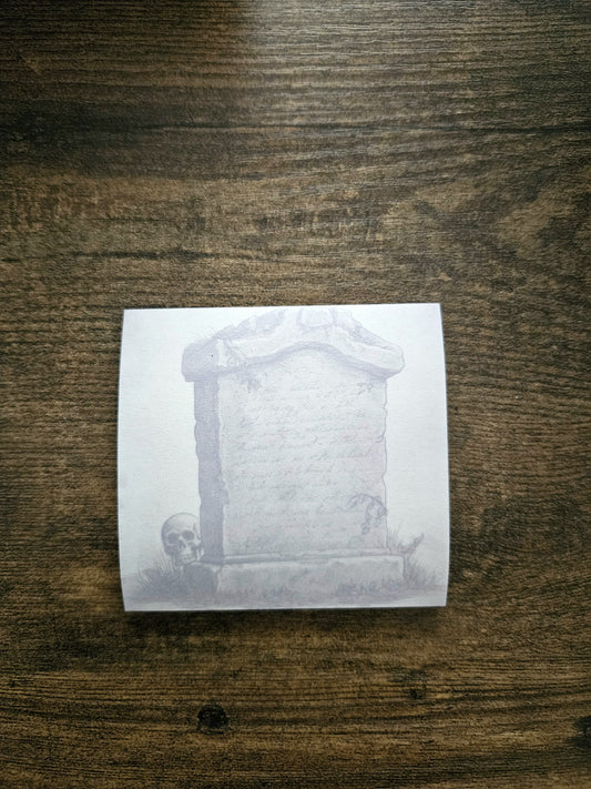 Spooky Tombstone Sticky Note Pads