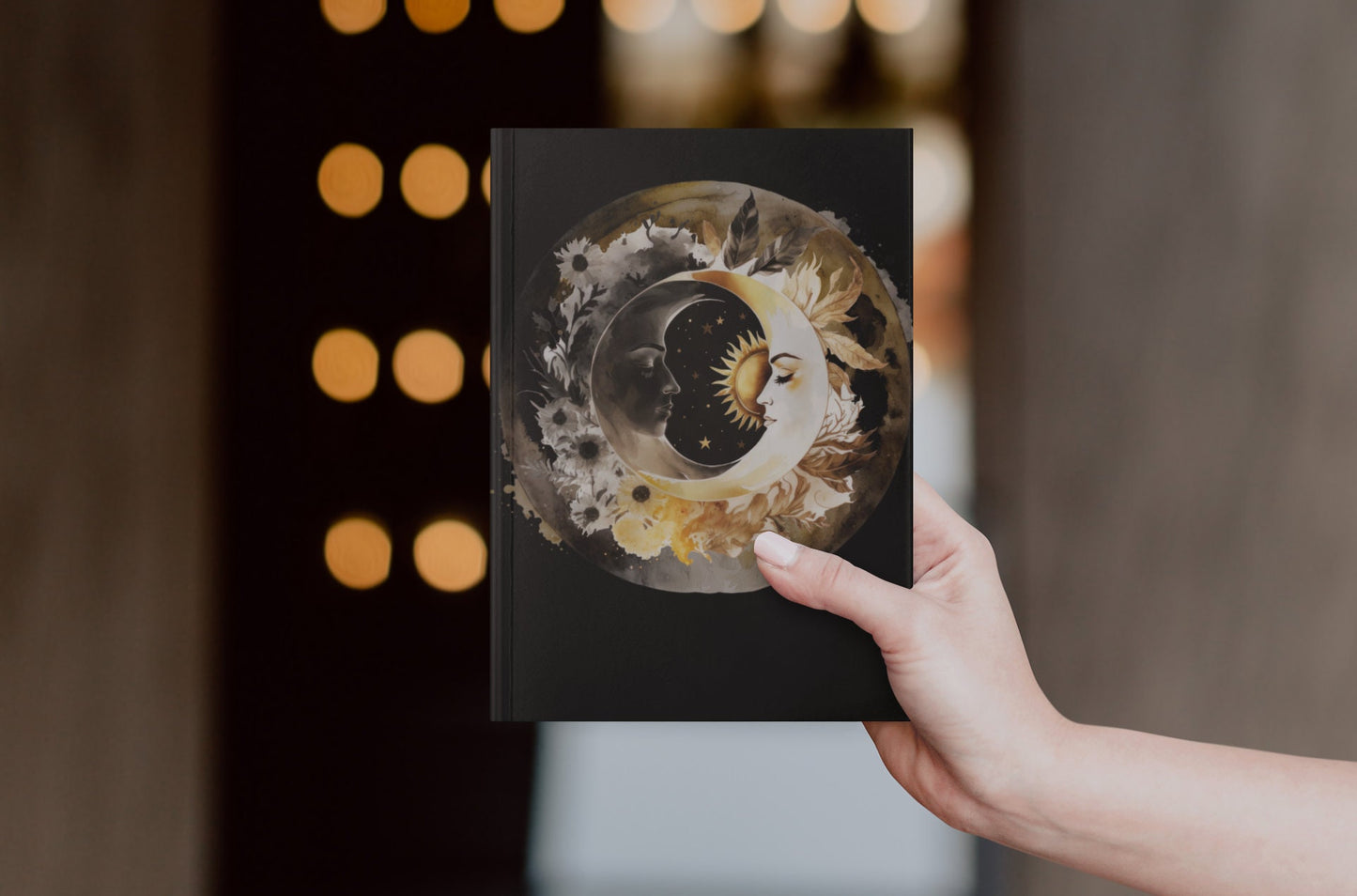 Celestial Sun and Moon Notebook