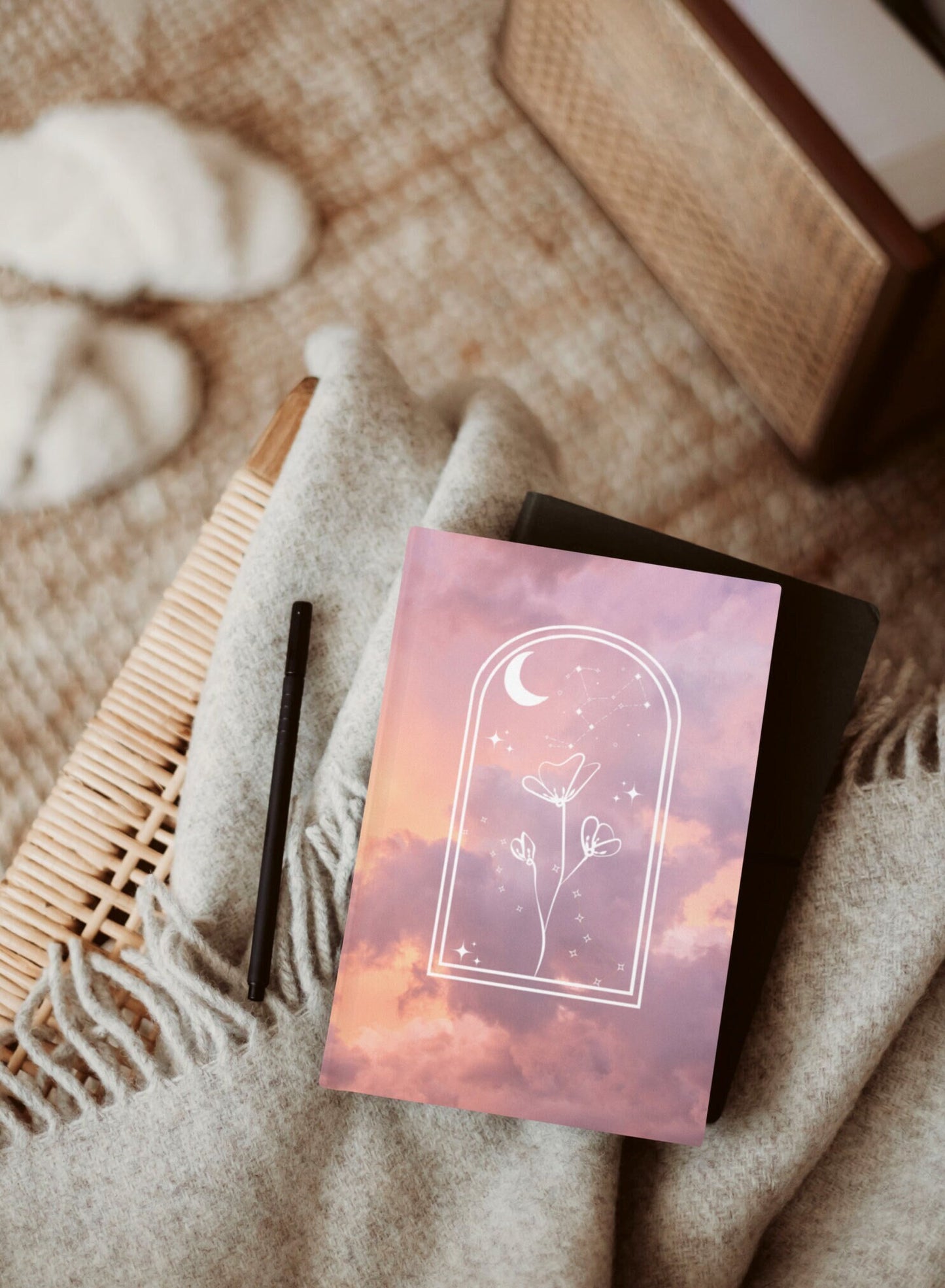 Pink Sunset Clouds Notebook