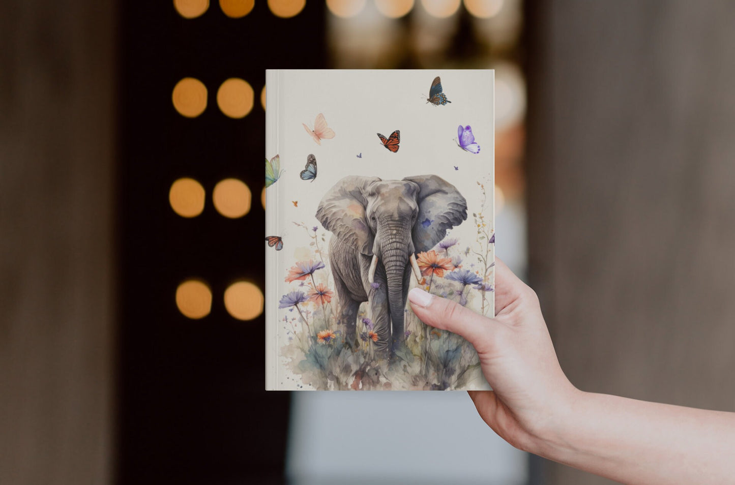 Butterflies and Elephant Notebook