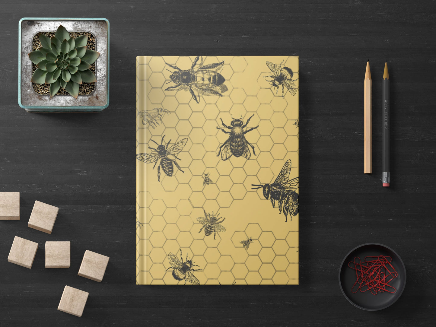 Bees and Honeycomb Notebook
