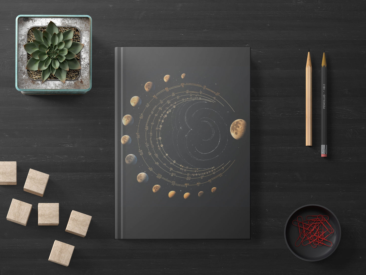 Celestial Moon Phase Notebook