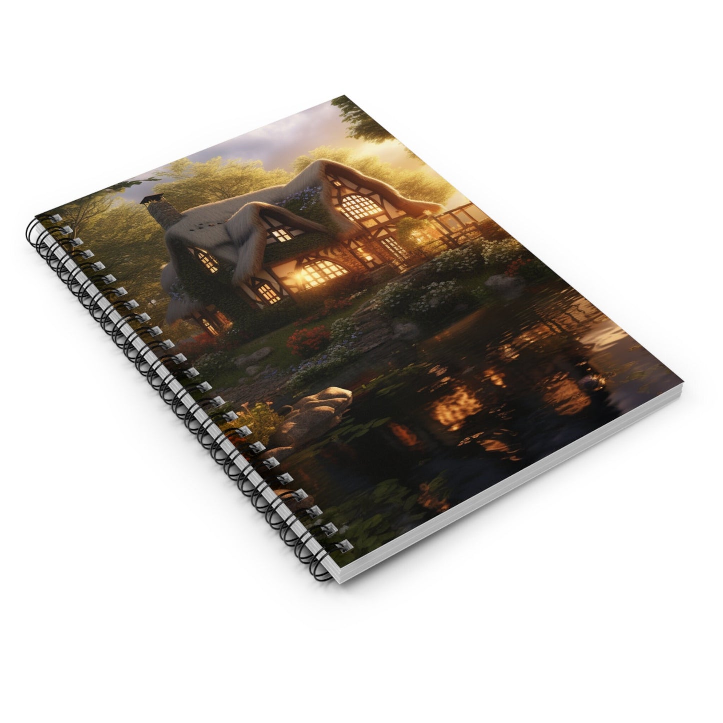 Beautiful Cottage Spiral Notebook
