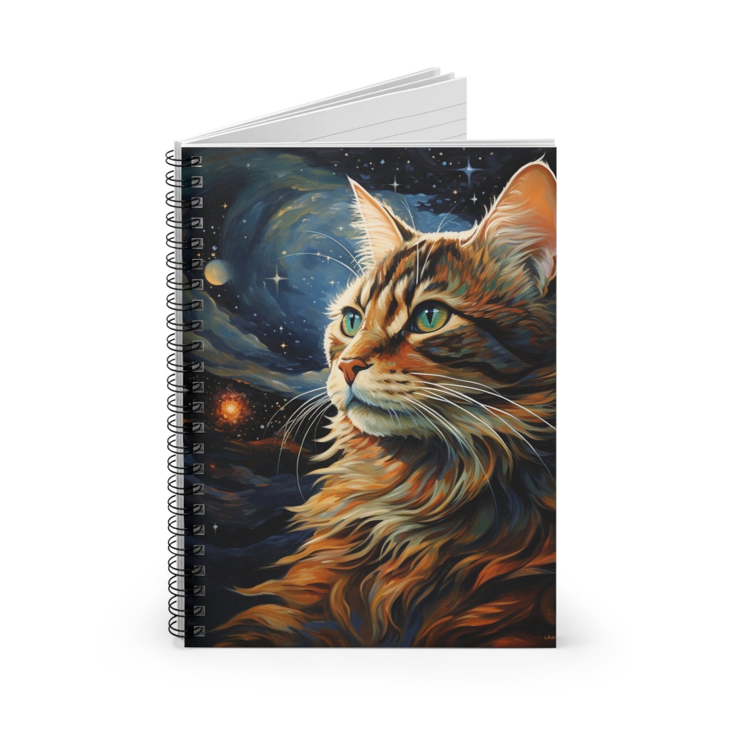 Cat in Space Spiral Notebook
