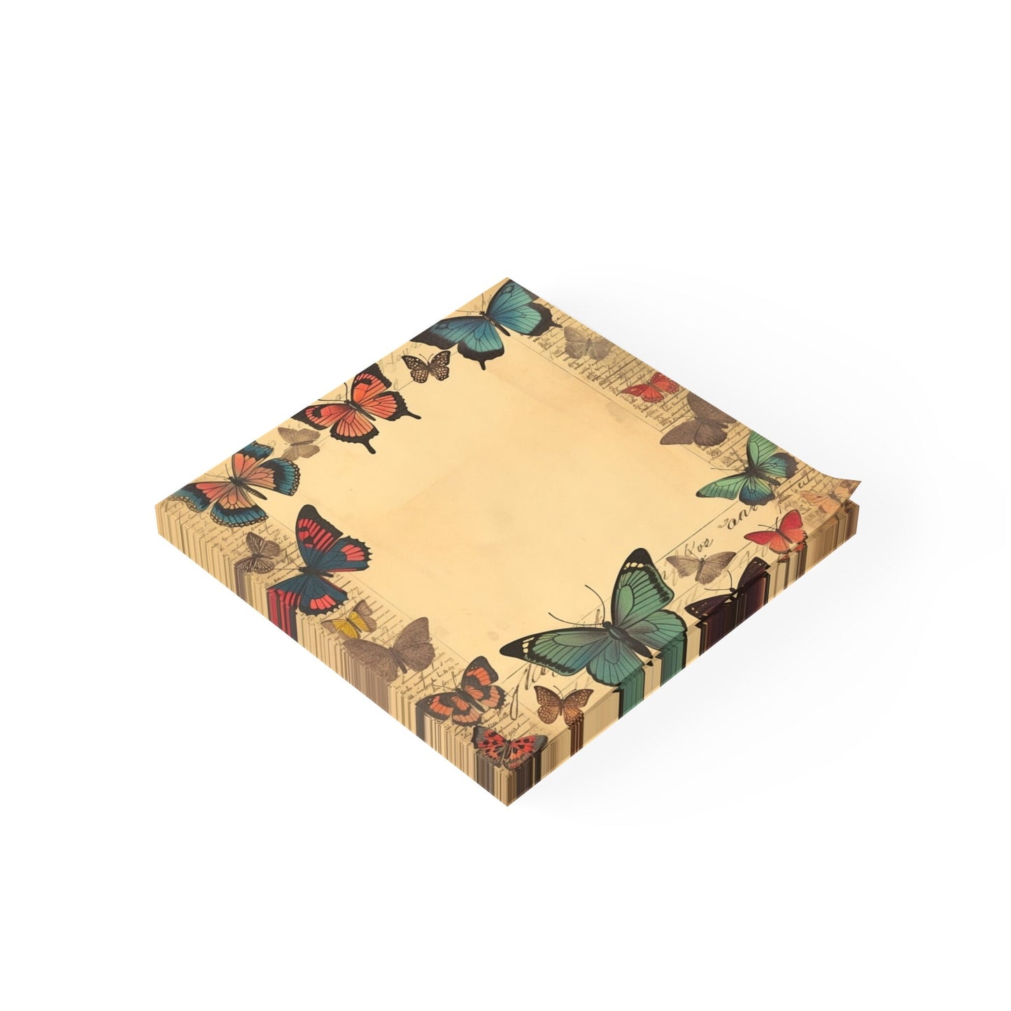 Vintage Butterflies Sticky Note Pads