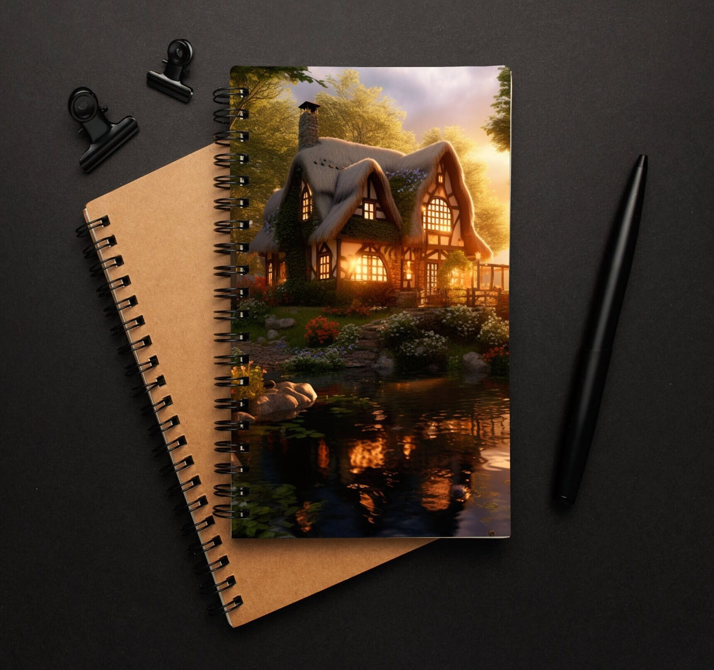 Beautiful Cottage Spiral Notebook