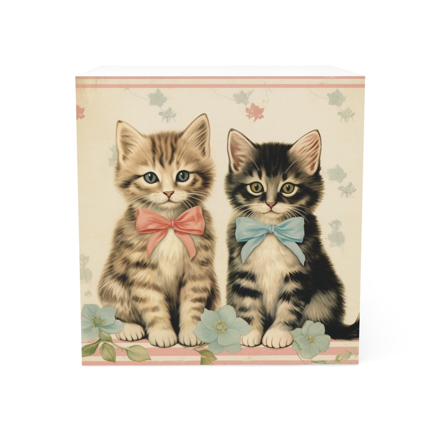 Cats with Bows Sticky Note Cube