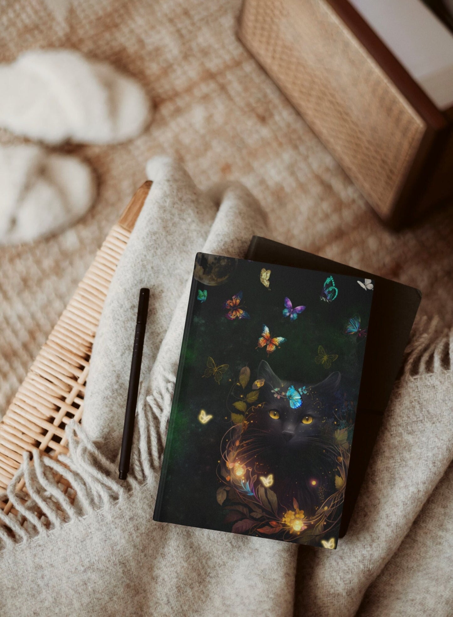 Mystical Black Cat Notebook