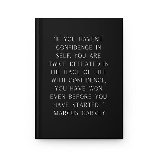 Marcus Garvey Confidence Quote Notebook