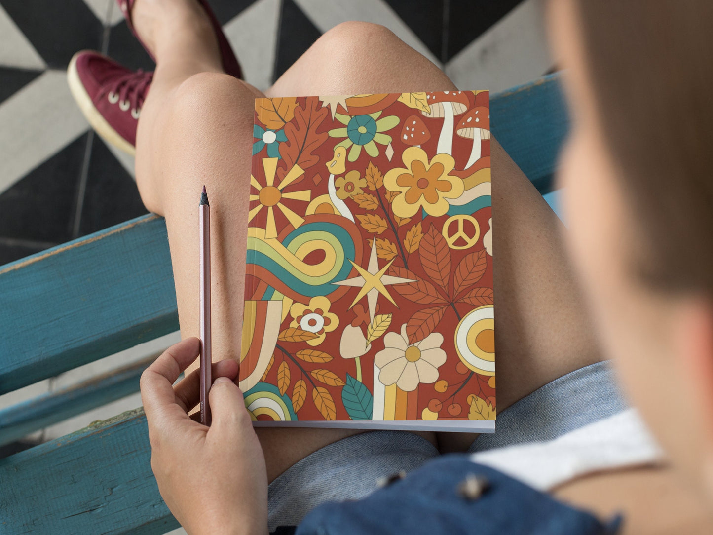 70s Groovy Hippie Notebook