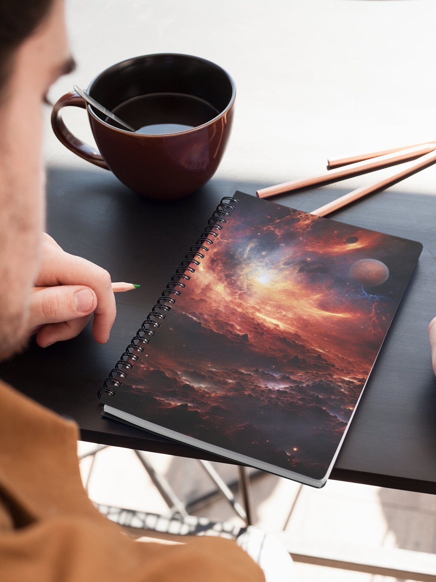 Cosmic Outer Space Spiral Notebook