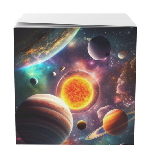 Outer Space Sticky Note Cube